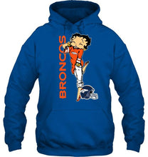 Load image into Gallery viewer, Denver Broncos betty boop fan shirt
