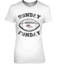 Load image into Gallery viewer, Sunday funday Denver Broncos lover shirt
