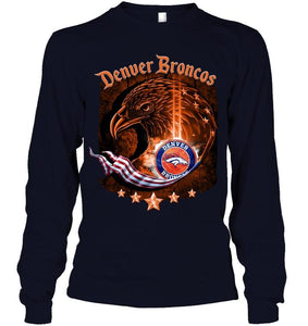denver broncos eagle american flag shirt