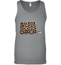 Load image into Gallery viewer, Denver Broncos panther pattern state map shirt
