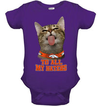 Load image into Gallery viewer, Denver Broncos cat to all my haters shirt
