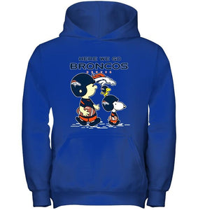 Here we go Denver Broncos snoopy shirt