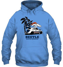Load image into Gallery viewer, Beetle Denver Broncos on beach shirt
