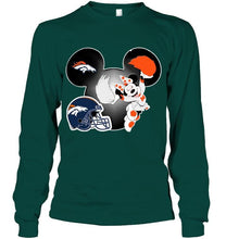 Load image into Gallery viewer, Denver Broncos Minnie cheerleader shirt
