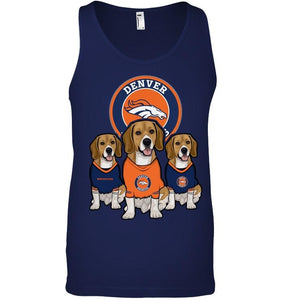 Denver Broncos Beagles fan shirt