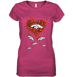 Denver Broncos tiny hearts shape shirt