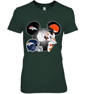 Denver Broncos Minnie cheerleader shirt