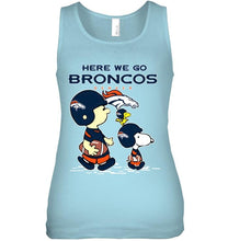 Load image into Gallery viewer, Here we go Denver Broncos snoopy shirt
