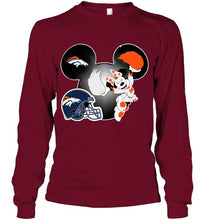 Load image into Gallery viewer, Denver Broncos Minnie cheerleader shirt
