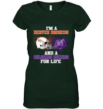 Load image into Gallery viewer, i&#39;m a Denver Bronco and a Colorado Rockie for life shirt
