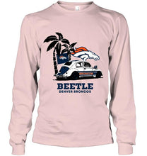 Load image into Gallery viewer, Beetle Denver Broncos on beach shirt
