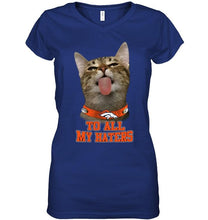 Load image into Gallery viewer, Denver Broncos cat to all my haters shirt
