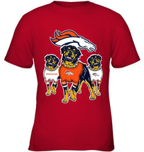 Load image into Gallery viewer, Denver Broncos Rottweilers fan shirt
