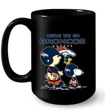 Load image into Gallery viewer, Here we go Denver Broncos snoopy shirt
