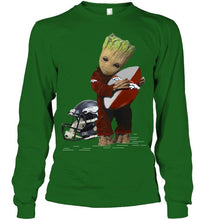 Load image into Gallery viewer, Groot loves Denver Broncos fan hoodie
