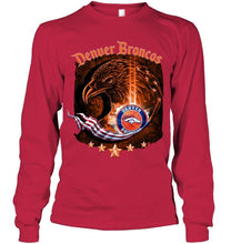 Load image into Gallery viewer, denver broncos eagle american flag shirt
