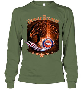 denver broncos eagle american flag shirt
