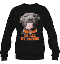 Load image into Gallery viewer, Denver Broncos to all my haters pitbull shirt
