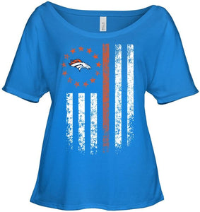 Denver Broncos american flag star shirt