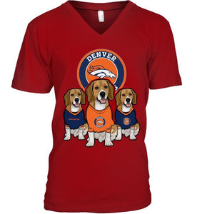 Denver Broncos Beagles fan shirt