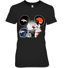 Load image into Gallery viewer, Denver Broncos Minnie cheerleader shirt
