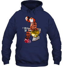 Load image into Gallery viewer, IT Denver Broncos in toilet halloween hoodie
