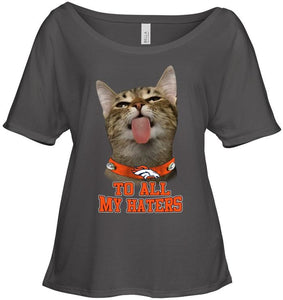 Denver Broncos cat to all my haters shirt