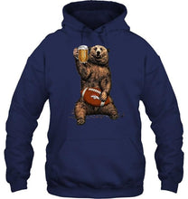 Load image into Gallery viewer, Denver Broncos Beer drinking bear shirt
