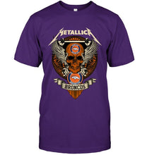 Load image into Gallery viewer, Metallica Denver Broncos shirt
