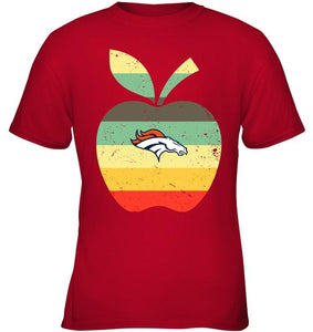 Denver Broncos teacher apple retro shirt