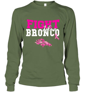 Fight like a Bronco Denver Broncos br east cancer support fan shirt