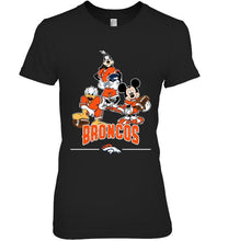 Load image into Gallery viewer, Denver Broncos mickey donald goofy fan shirt
