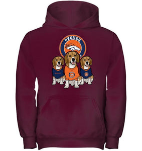 Denver Broncos Beagles fan shirt