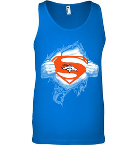 Denver Broncos Superman Ripped shirt