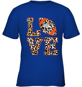 Love Denver Broncos panther pattern shirt