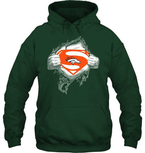 Denver Broncos Superman Ripped shirt