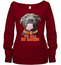 Load image into Gallery viewer, Denver Broncos to all my haters pitbull shirt
