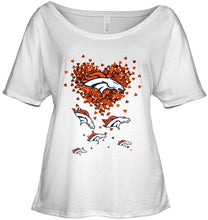 Load image into Gallery viewer, Denver Broncos tiny hearts shape shirt
