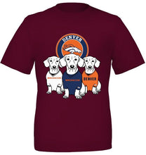 Load image into Gallery viewer, Dachshund Denver Broncos shirt
