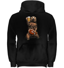 Load image into Gallery viewer, Denver Broncos Beer drinking bear shirt
