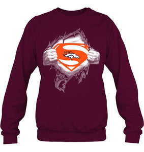 Denver Broncos Superman Ripped shirt