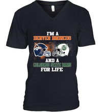 Load image into Gallery viewer, i&#39;m a Denver Bronco and a Colorado State Ram for life shirt
