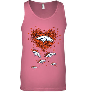 Denver Broncos tiny hearts shape shirt