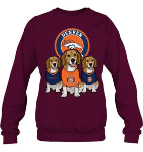 Denver Broncos Beagles fan shirt