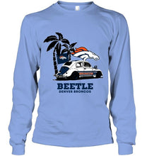 Load image into Gallery viewer, Beetle Denver Broncos on beach shirt
