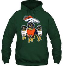 Load image into Gallery viewer, Denver Broncos Rottweilers fan hoodie
