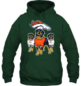Denver Broncos Rottweilers fan hoodie