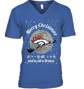 Denver Broncos Merry Christmas to all and to all a Bronco fan shirt