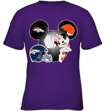Load image into Gallery viewer, Denver Broncos Minnie cheerleader shirt
