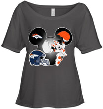 Load image into Gallery viewer, Denver Broncos Minnie cheerleader shirt
